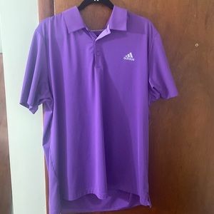 Adidas Mens XL Golf Polo / Purple
